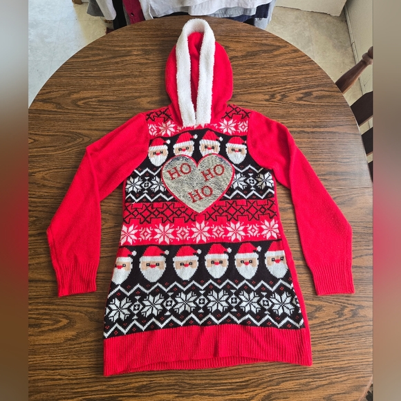 Ugly Christmas Hooded Sweater - Picture 1 of 7